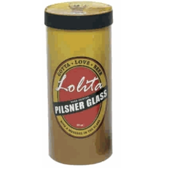 Lolita Gotta Love Beer Talking Trash Painted 22oz Pilsner Beer Mug Glass Barware - Picture 3 of 6